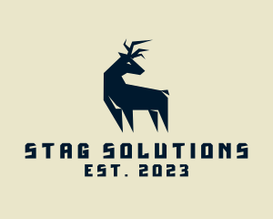 Stag - Wild Deer Animal logo design