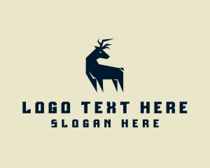 Wild Deer Animal logo design