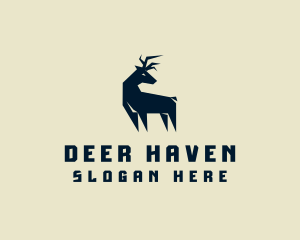 Wild Deer Animal logo design