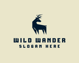 Wild Deer Animal logo design