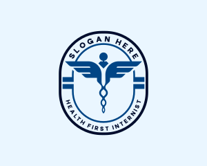 Medical Caduceus Pharmacy logo design