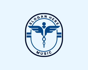 First Aid - Medical Caduceus Pharmacy logo design