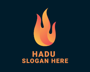 Hot Burning Flame Logo