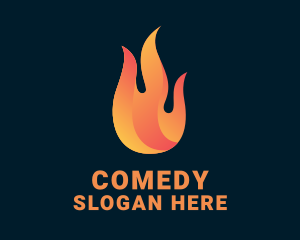 Hot Burning Flame Logo