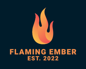 Burning - Hot Burning Flame logo design