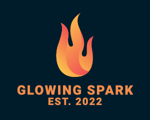 Hot Burning Flame logo design