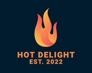 Hot Burning Flame logo design