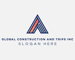 Financial - Industrial Builder Letter A logo design