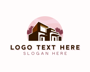 Residence - Residential Property Villa logo design