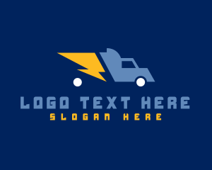 Freight - Speedy Logistics Truck logo design