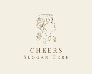 Woman Floral Styling Logo