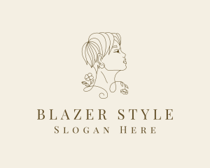 Woman Floral Styling logo design