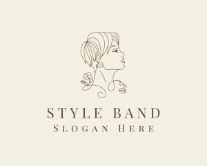 Woman Floral Styling logo design