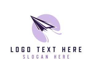 Fly - Paper Airplane Flight logo design