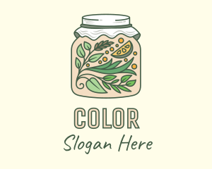 Organic - Organic Lemon Container Jar logo design