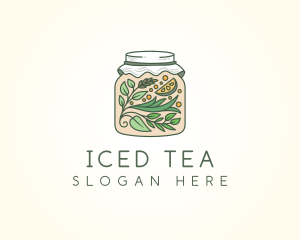 Organic Lemon Jar logo design