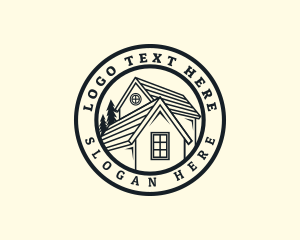 Cabin - Roofing Maintenance Repair logo design