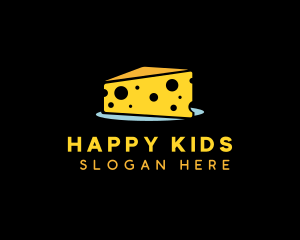 Cheddar Cheese Slice logo design