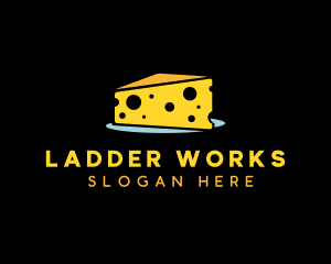 Cheddar Cheese Slice logo design