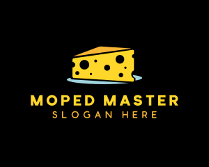 Cheddar Cheese Slice logo design