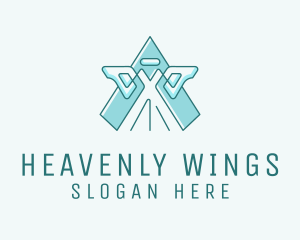 Angel Wings Halo logo design