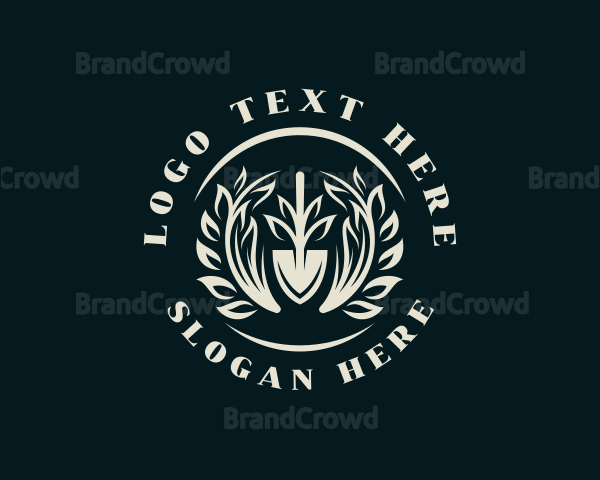 Leaf Shovel Landscaping Logo
