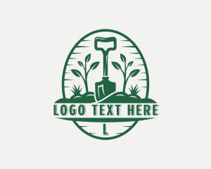 Shovel - Landscaper Shovel Garden logo design