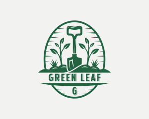 Landscaper Shovel Garden logo design