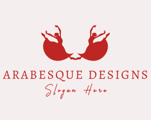 Arabesque - Ballet Dance Performer logo design