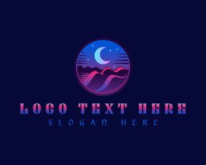 Outdoor - Moon Desert Landscape logo design