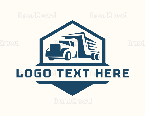 Shipping Courier Truck Logo