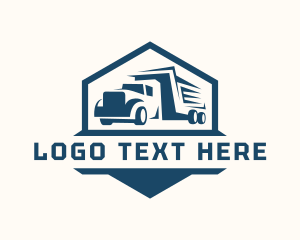 Shipping - Shipping Courier Truck logo design