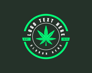 Dispensary - Weed Cannabis Leaf logo design