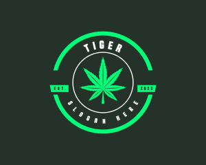 Cbd - Weed Cannabis Leaf logo design