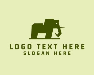 Animal - Wild Elephant Zoo logo design