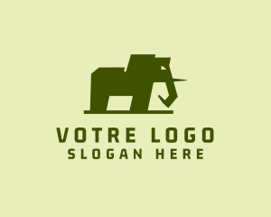 Wild Elephant Zoo Logo