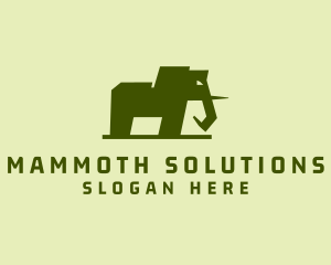 Mammoth - Wild Elephant Zoo logo design