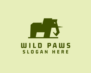 Wild Elephant Zoo logo design