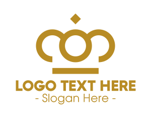 Gold Crown - Luxury Crown Pageant logo design