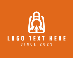 Letter A - Shopping Bag Arrow logo design