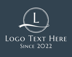 White Generic Letter  Logo