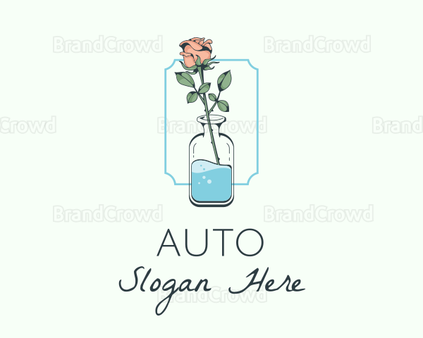 Rose Flower Jar Logo