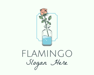 Rose Flower Jar Logo