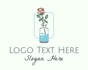 Rose Flower Jar Logo