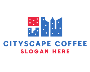 Nyc - American Flag City logo design