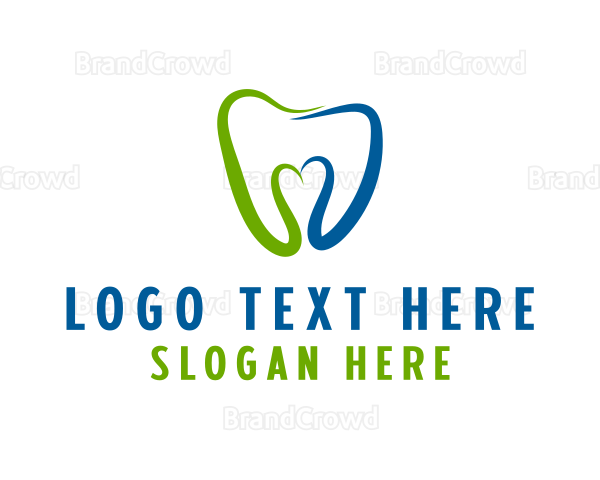 Dental Clinic Heart Logo