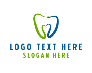 Teeth - Dental Clinic Heart logo design