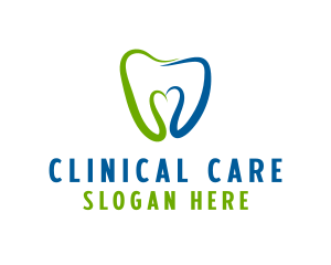 Dental Clinic Heart  logo design