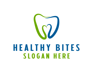 Dental Clinic Heart  logo design