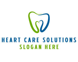 Dental Clinic Heart  logo design